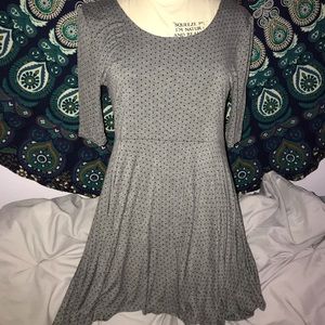 Gray skater dress